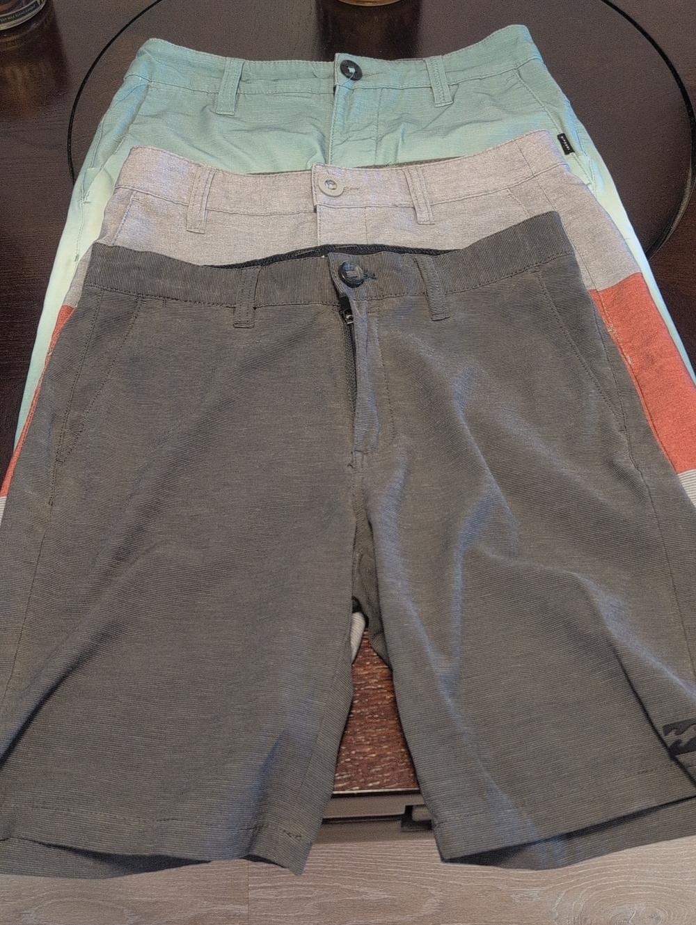 Billabong RipCurl Boy's Chino Shorts Size 26 Lot Of 3 Pairs